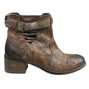 Diba True Women's Walnut Grove Brown Distressed Ankle Boot Size US 7